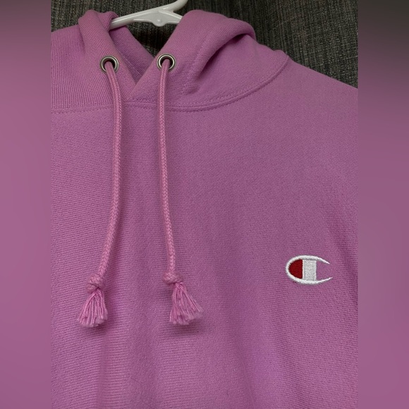 Champion ‘Women's Reverse-Weave Fleece Hoodie in Paper Orchid’ Large (L) - Picture 4 of 7